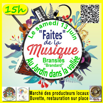 Samedi 13 juin "FAITES" de la musique au Jardin dans la vallée