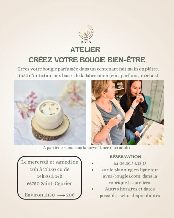 Atelier Créez votre bougie bien-être