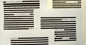 Plongez dans l’art du caviardage : venez écrire… en effaçant !