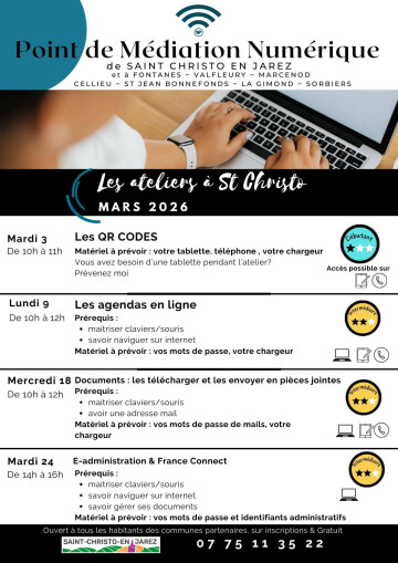 Ateliers numériques à St-Christo-en-Jarez