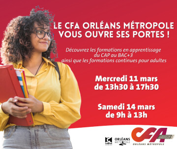 Journées Portes Ouvertes au CFA Orléans Métropole !