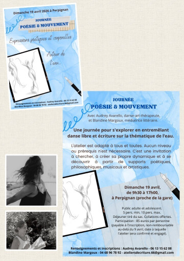 Poésie & Mouvement • Expressions poétiques et corporelles sur le thème de l'eau