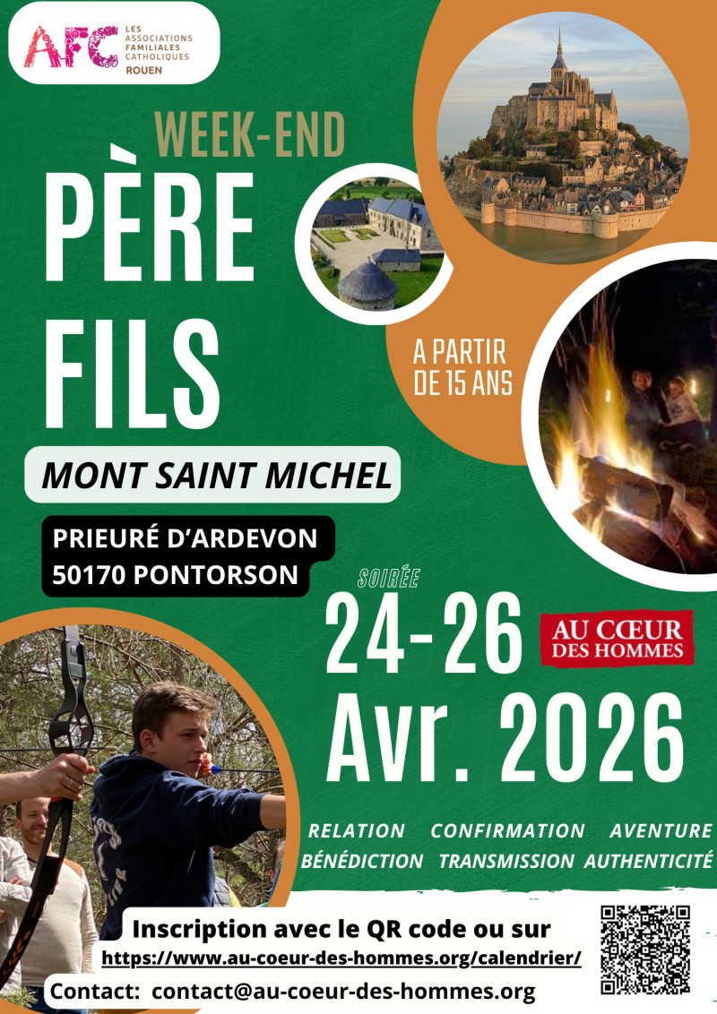 Week-End père fils au Mont-Saint-Michel.