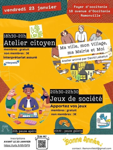 Atelier Citoyen et jeux de société