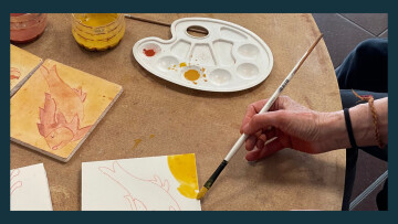 Initiation à la fresque antique