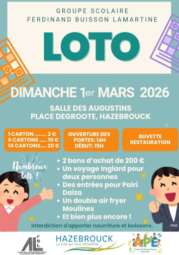 Loto du groupe scolaire Ferdinand Buisson Lamartine