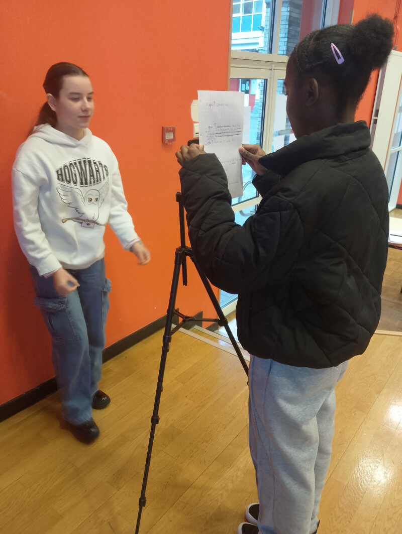 Atelier vidéo avec un journaliste