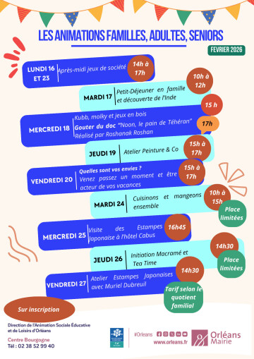 Animations des vacances d'hiver