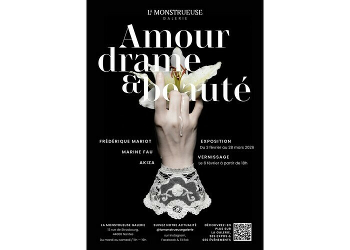 Amour, drame & beauté - Exposition de Marine Fau, Frédérique Mariot et Akiza