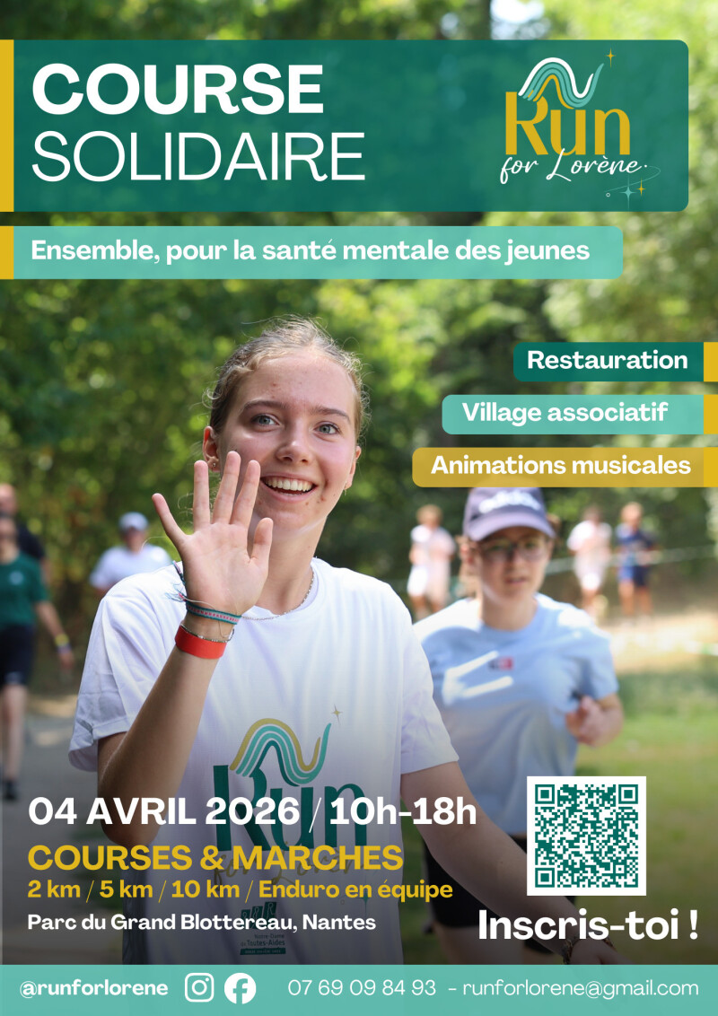 2ème édition - Course solidaire - Run For Lorène - 4 avril 2026