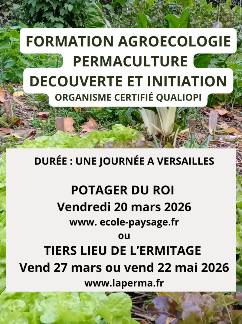 Formation Agroecologie Permaculture Versailles