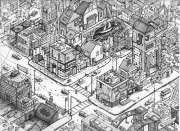 Atelier La perspective axonométrique, un outil pour penser et dessiner la ville