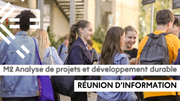 [Réunion INFO] Master 2 Économie sociale et solidaire, Analyse de projets et développement durable (APDD)