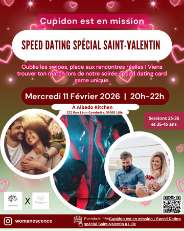 Cupidon en Mission : Speed dating spécial St Valentin à Lille
