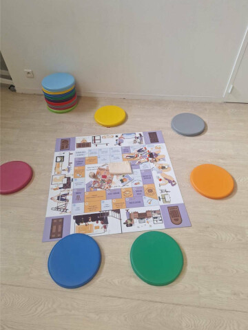 Jeu de l'oie "Pagaille au musée"