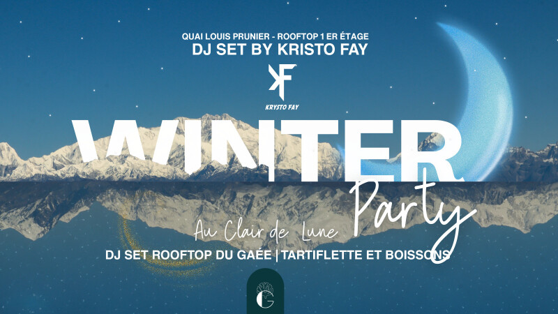 Winter Party au Clair de Lune à La Rochelle : Dj Set, tartiflette, rooftop