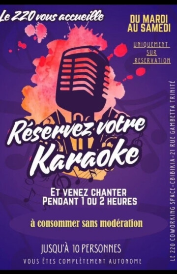 RÉSERVEZ VOTRE KARAOKÉ