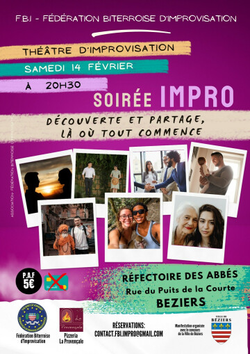 Soirée impro "découverte et partage, là où tout commence"