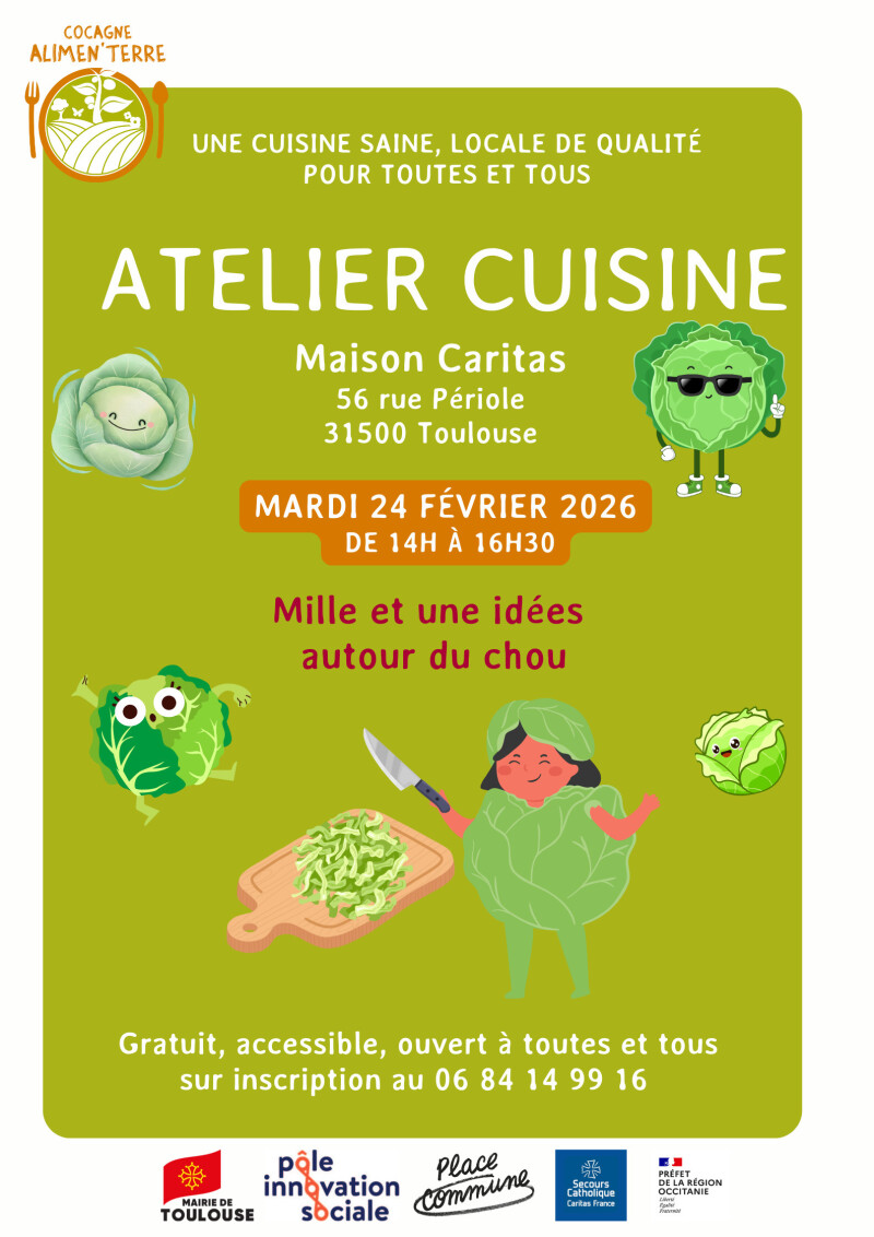 Atelier cuisine à la Maison Caritas