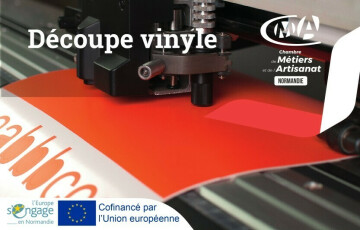 Atelier découverte Découpe vinyle à la CMA Normandie à Coutances (50)