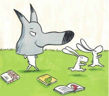 Fresque géante sur le thème du loup