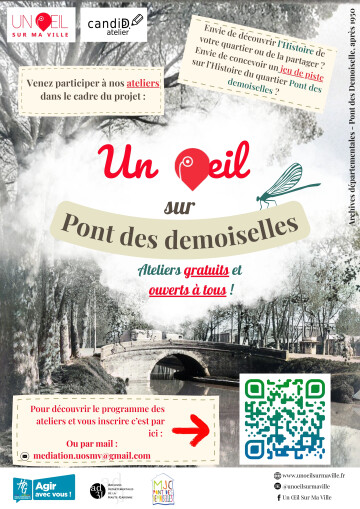 Ateliers participatifs - création d'un jeu de piste « UN ŒIL SUR PONT DES DEMOISELLES »