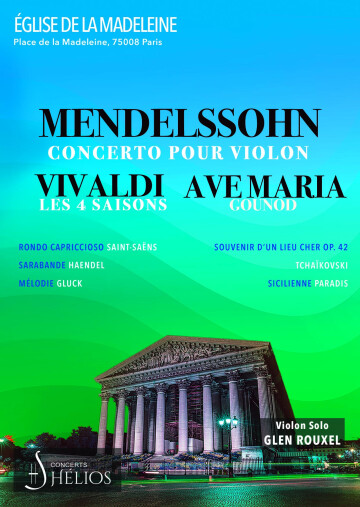 Les 4 Saisons de Vivaldi, Ave Maria, Concerto de Mendelssohn
