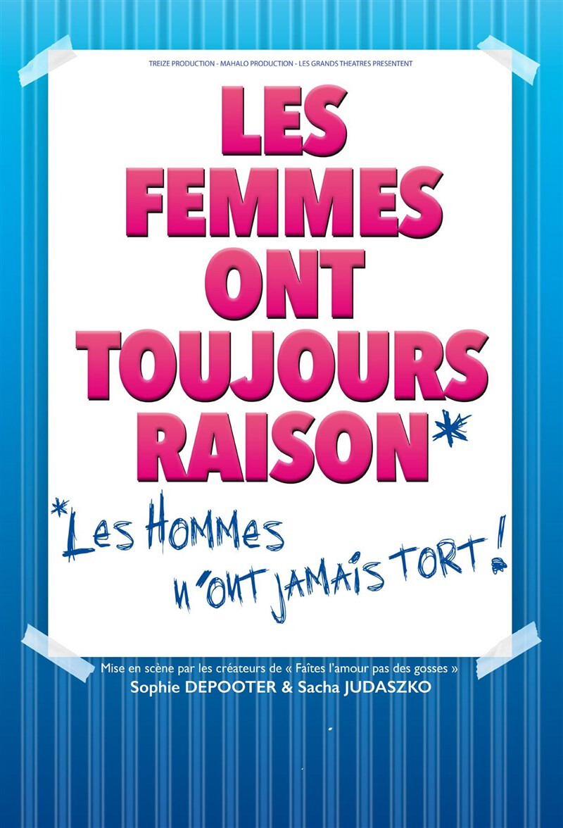 Les Femmes ont toujours raison, les hommes n'ont jamais tort