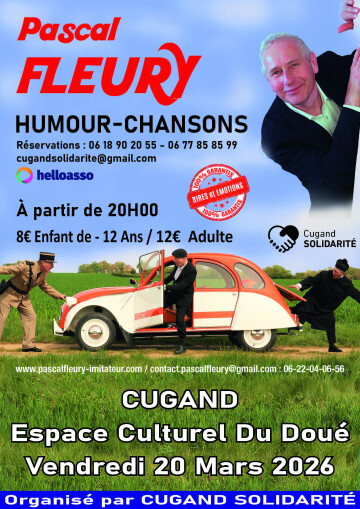 Spectacle humour et chansons avec Pascal Fleury par Cugand Solidarité - 2026