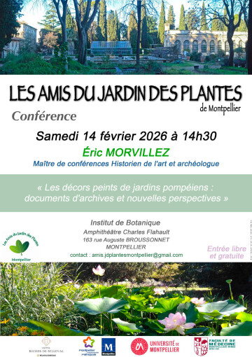 Conférence « Les décors peints de jardins pompéiens : documents d'archives et nouvelles perspectives »