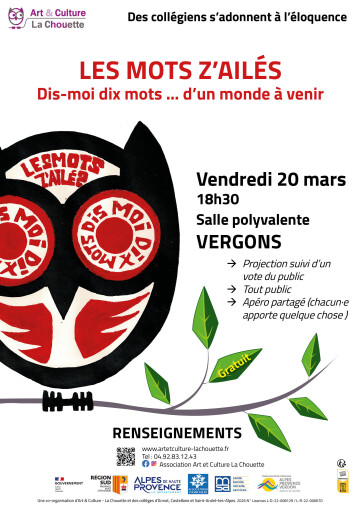 Projection "Les Mots z'ailés"