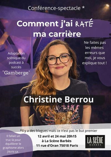 Christine Berrou dans Comment j'ai raté ma carrière