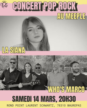 Concert Pop Rock au Meeple