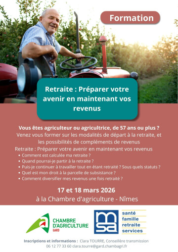 Retraite : Préparer votre avenir en maintenant vos revenus | Agriculteur ou agricultrice, de 57 ans ou plus ?