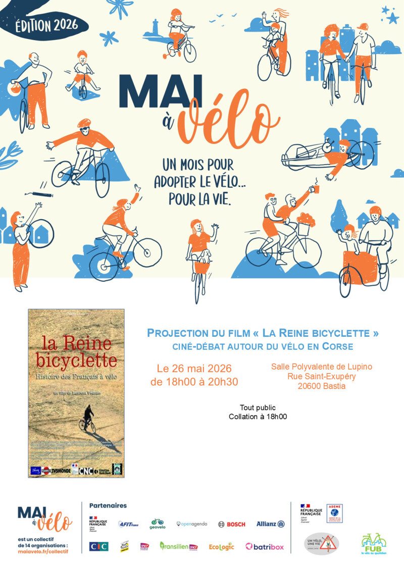 Projection du film « La Reine bicyclette » ciné-débat autour du vélo en Corse