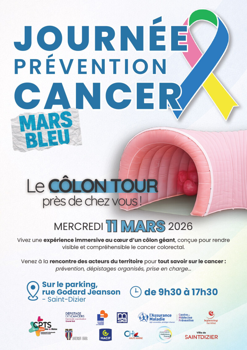 Journée Prévention Cancer – Le Côlon Tour (Mars Bleu)