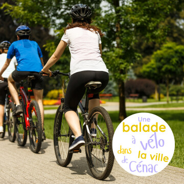 Une balade à vélo dans les rues de la ville de Cénac 🌞