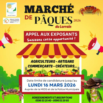 MARCHÉ DE PÂQUES / APPEL AUX EXPOSANTS