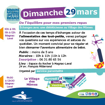 De l'équilibre pour mes premiers repas