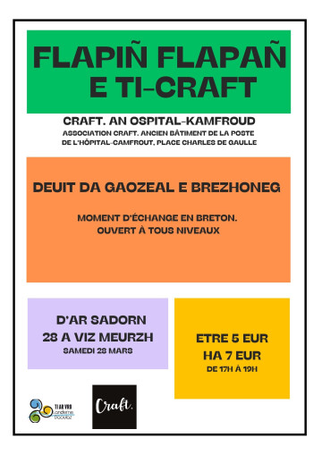 Causerie en breton dans les locaux de Craft à l'Hôpital Camfrout