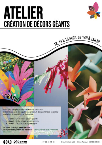 Ateliers créatifs – Préparation du Festival des Arts