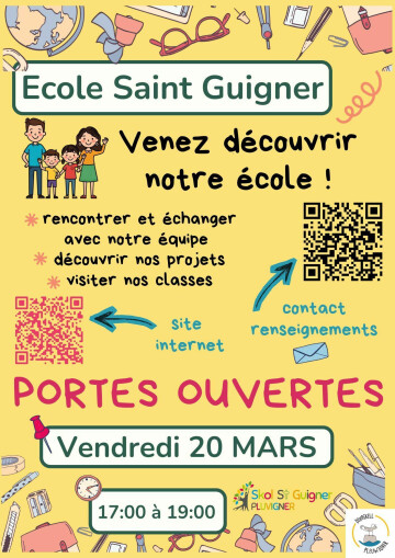 Portes ouvertes de l'école Saint Guigner à Pluvigner