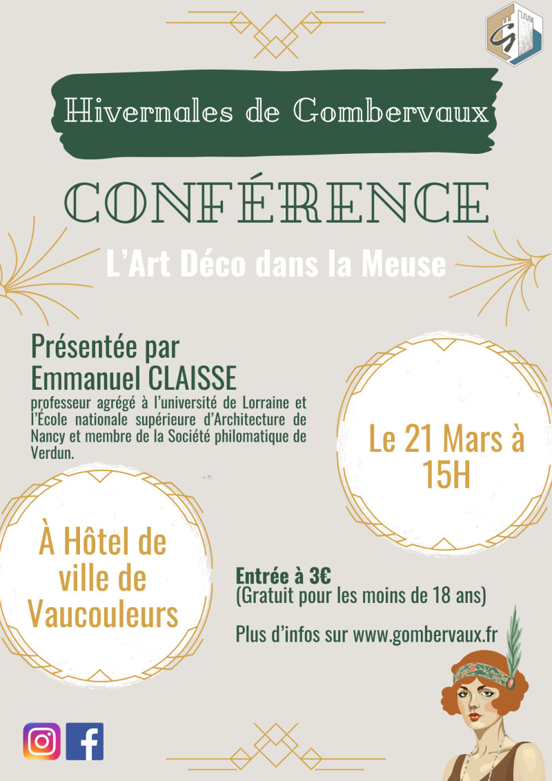 Conférence sur l'Art Déco en Meuse et en Lorraine