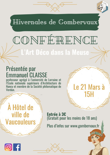 Conférence sur l'Art Déco en Meuse et en Lorraine