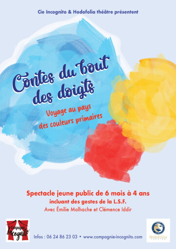 Spectacle "Contes du bout des doigts - voyage au pays des couleurs primaires"