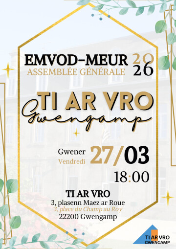 Assemblée Générale de Ti ar vro Gwengamp