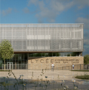 Visite de chantier - Lycée Polyvalent de Saint-Philbert-de-Grand-Lieu
