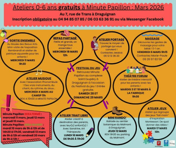 Ateliers - Minute Papillon