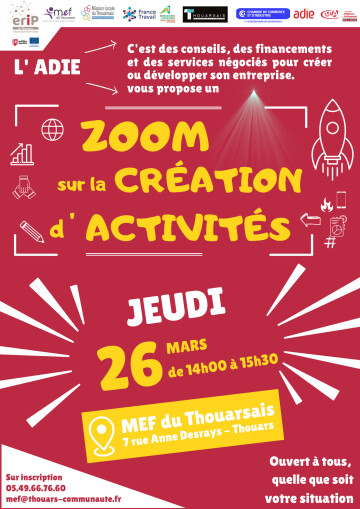 Zoom sur la création d'activités