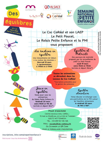 Semaine de la Petite Enfance - des animations en Equilibre!